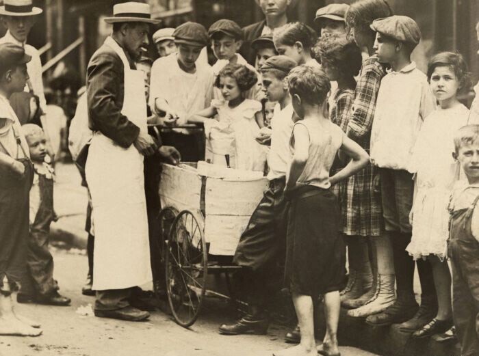 Продажа мороженного, 1918 г.