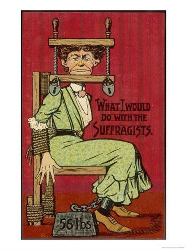 Как высмеивали феминисток 100 лет тому назад