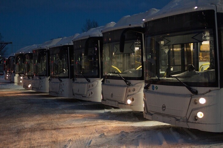 12 низкопольных «ЛиАЗов» пришли в Великий Новгород