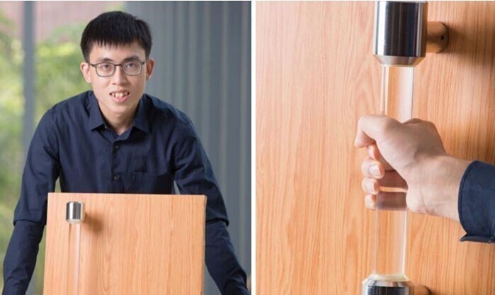 Студент изобрел самоочищающуюся дверную ручку, которая использует кинетическую энергию от движения двери