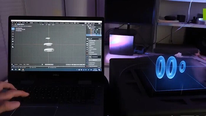 Голографический стол может отображать 3D-модели в режиме реального времени