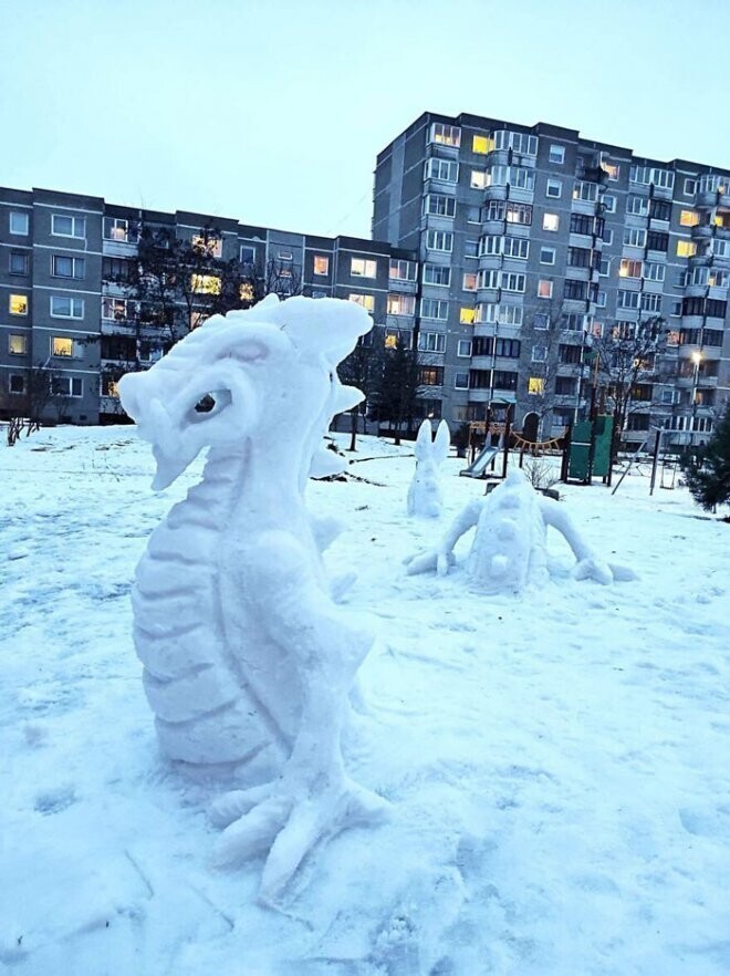 Самые интересные и необычные снеговики. В конце поста Снежный Крым