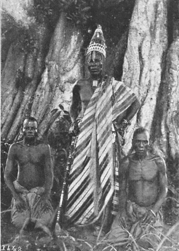 Вождь племени в Дагомее с рабами, XIX век