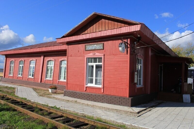 Восстановленная и отреставрированная станция Синячиха Алапаевской узкоколейной железной дороги
