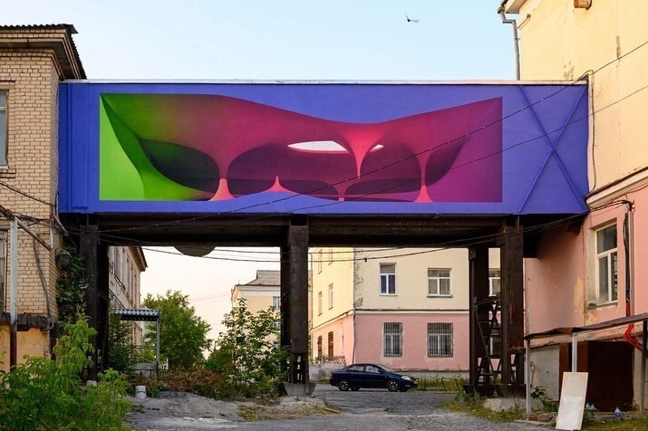 Удивительные оптические иллюзии и граффити от московского художника Shozy