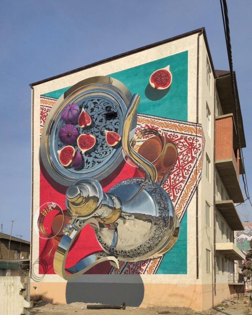 Удивительные оптические иллюзии и граффити от московского художника Shozy