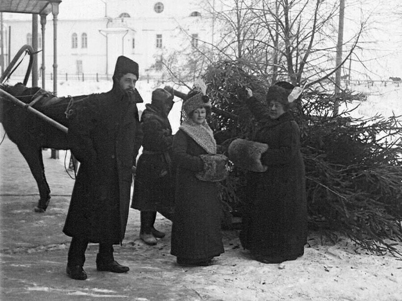 Как праздновали Рождество в царской России: старинные фотографии