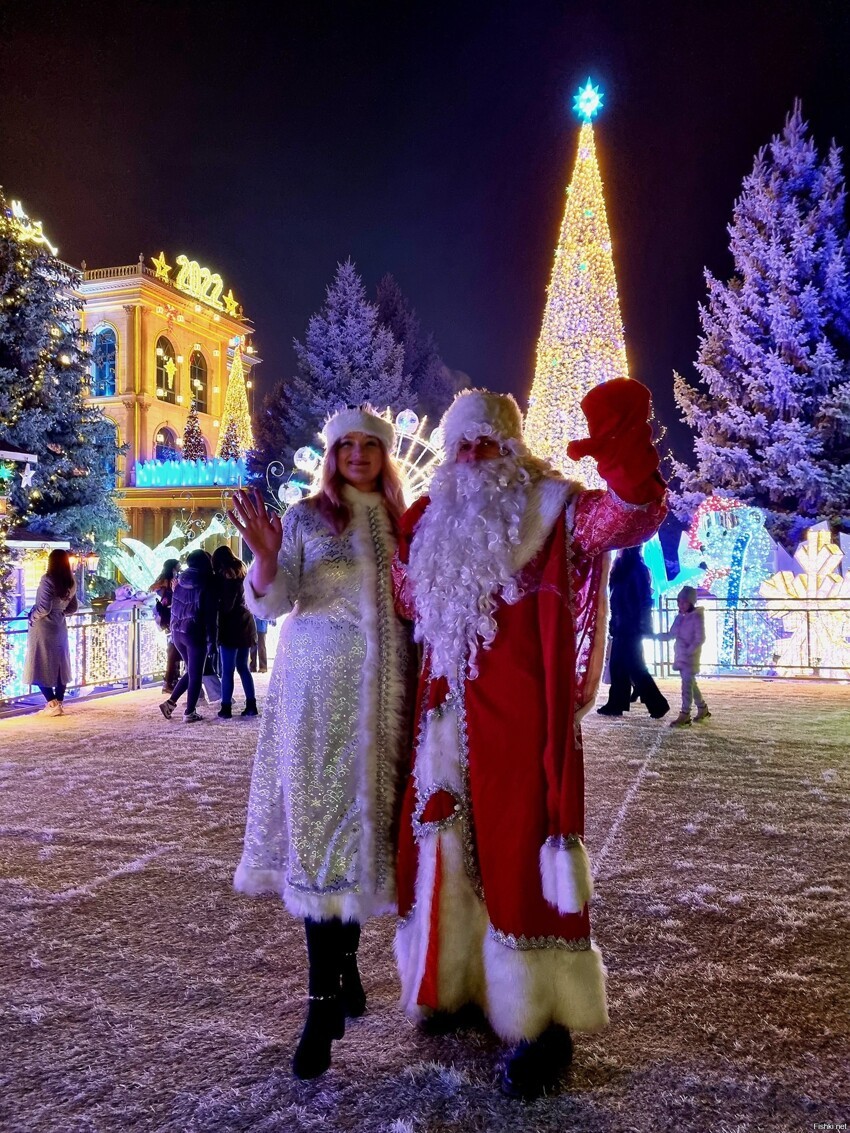 Немного новогоднего настроения из южной столицы Казахстана
