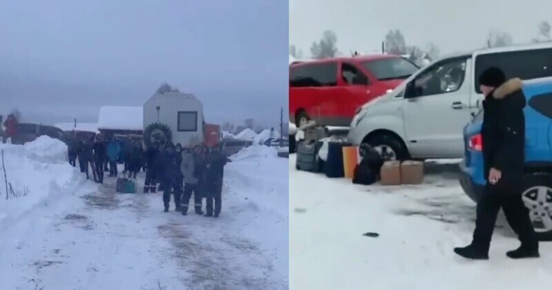 Две сотни вахтовиков в Красноярском крае больше суток стоят на морозе без воды и еды