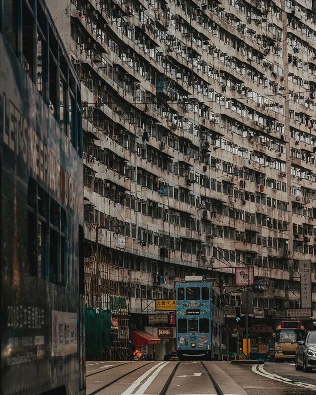 Уличная жизнь Гонконга.