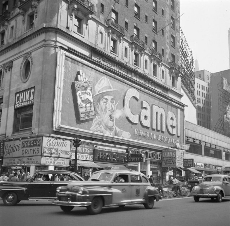 США, Нью-Йорк, отель "Clardige" на Таймс-сквер (1941-1966)