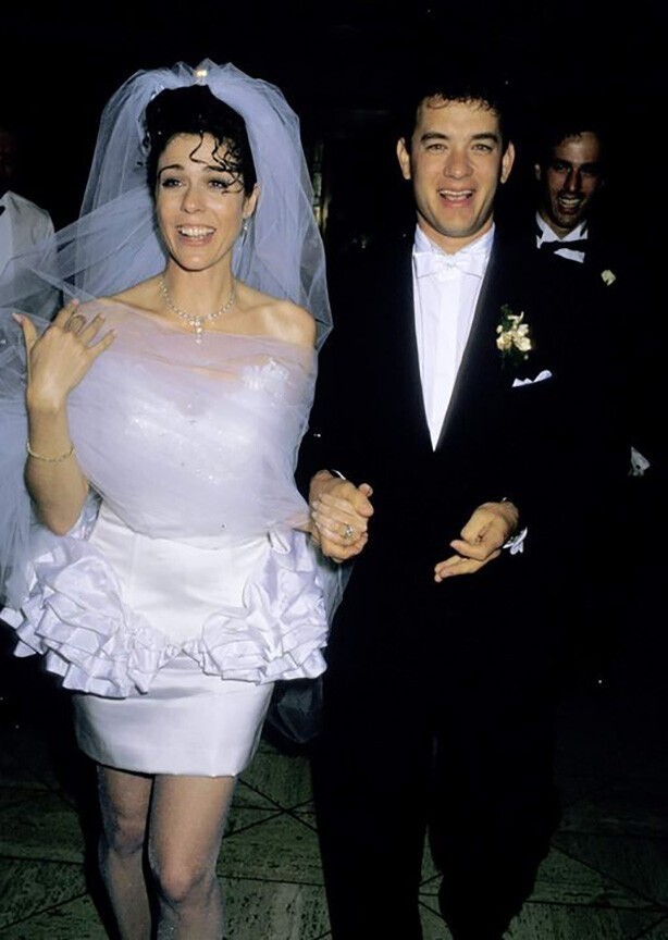 Ах, эта свадьба! Рита Уилсон и Том Хэнкс, 1988 г.
