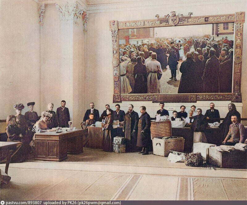  Сбор пожертвований в период русско-японской войны, Кремлевский дворец.  1904 год.
