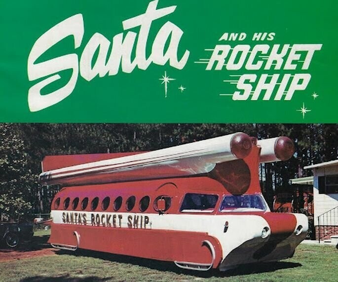 Santa's Rocket Ship — Уникальный рождественский экскурсионный автобус