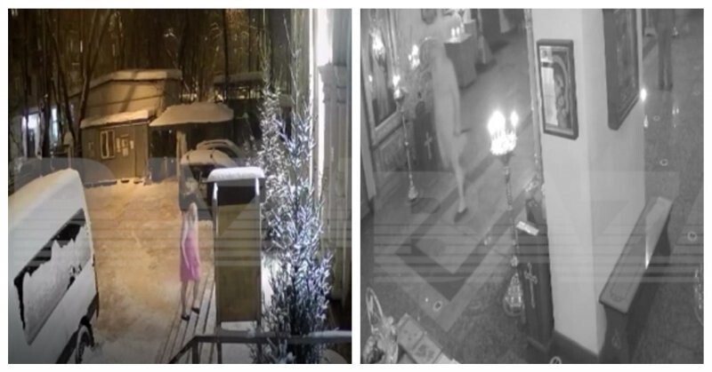 Мужчина в Москве нарядился в розовое платье, взял два ножа и пошёл в храм