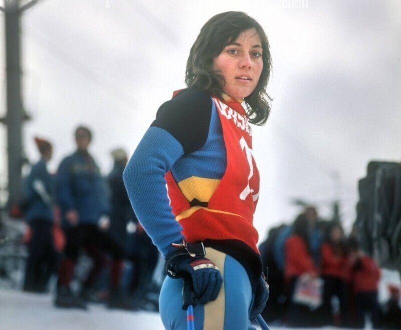 4 января 1972 года. Немецкая горнолыжница, будущая двукратная олимпийская чемпионка Рози Миттермайер.