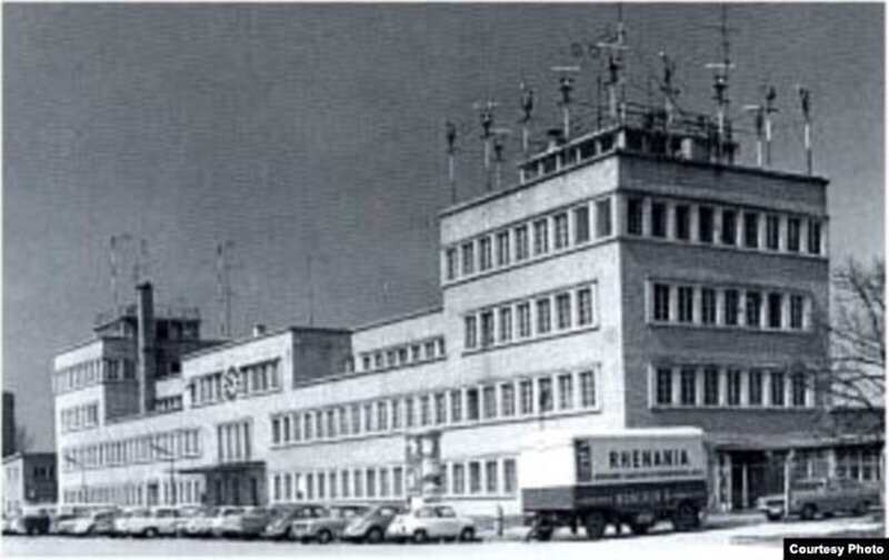 Первое здание радиостанции в Мюнхене