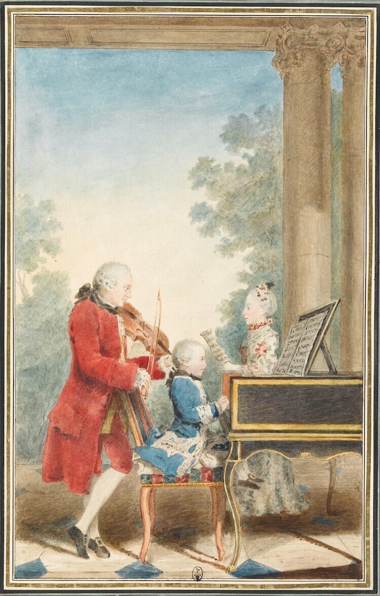 Отец и сестра Моцарта тоже были известными музыкантами