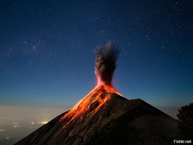 Гватемальский вулкан Фуэго