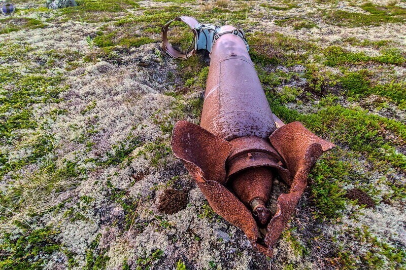 Зона сброса ракетных ускорителей на острове Кильдин