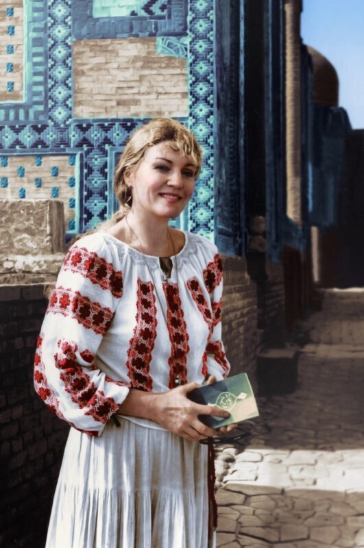 Последний приезд Анны Герман на родную землю. Май 1979, Узбекистан, Самарканд. ( Она там родилась).