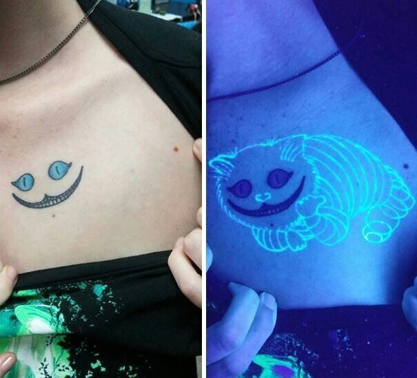 Татуировки, которые светятся в темноте