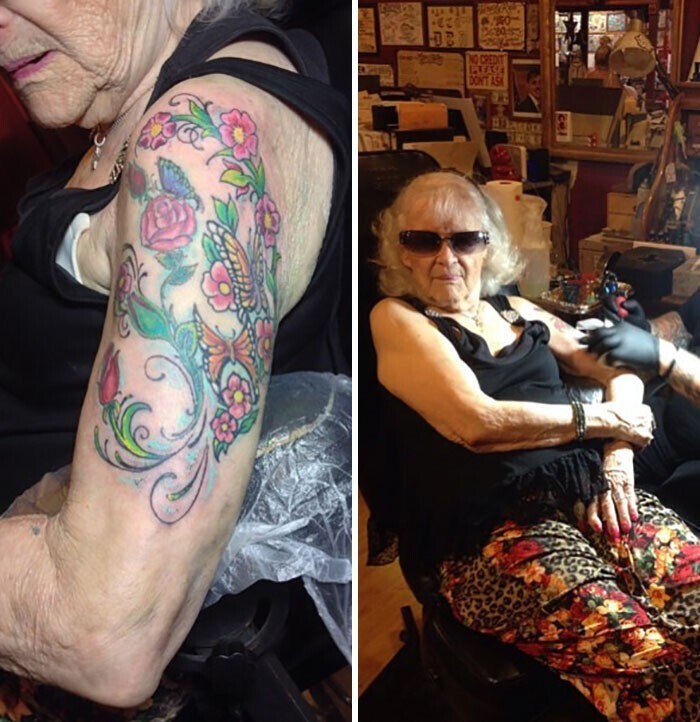 6. "Эта женщина пережила концлагерь. Холокост. Рак. 70-е годы. Ей 92 года и она пришла ко мне, чтобы добить рукав. Поразительная женщина!"