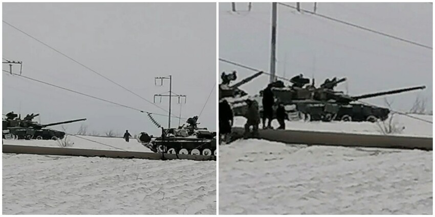 "Это не наш танк!": под Волгоградом танк снёс опору ЛЭП и оставил без света 4 тысячи человек