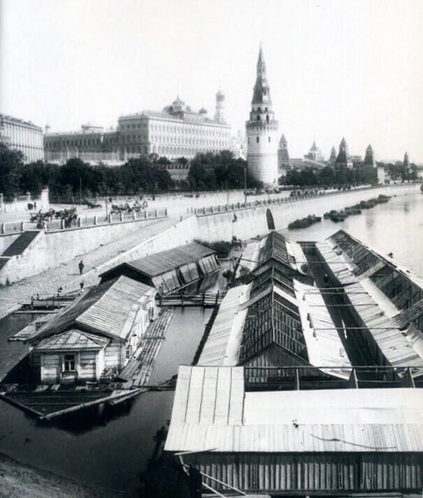 Москва-река. Хамовники. 1895 год