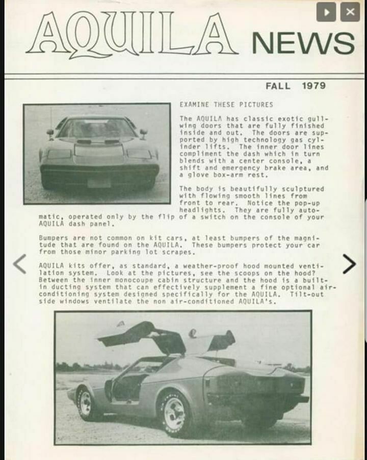 Кит-кар Aquila GT 1981 года выпуска: конструктор для взрослых мальчиков