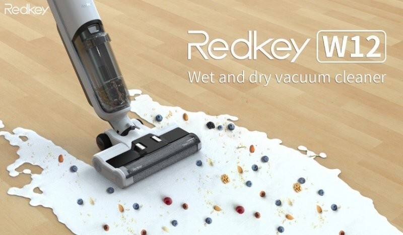 Redkey W12: пылесос  который может одновременно пылесосить, мыть шваброй и самоочищаться