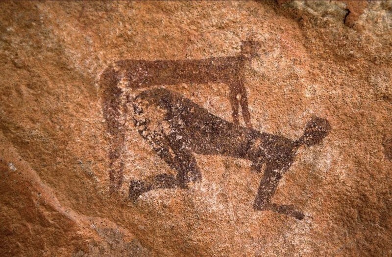8. Наскальная живопись, Алжир, 7-2 тысячелетие до н.э.