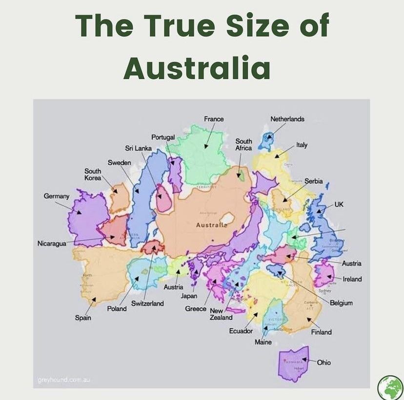 17. Реальный размер Австралии