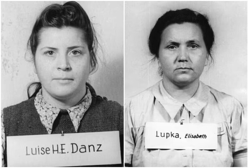 Надзирательницы Освенцима - Луиза Хелен Элизабет Данц и Элизабет Лупка