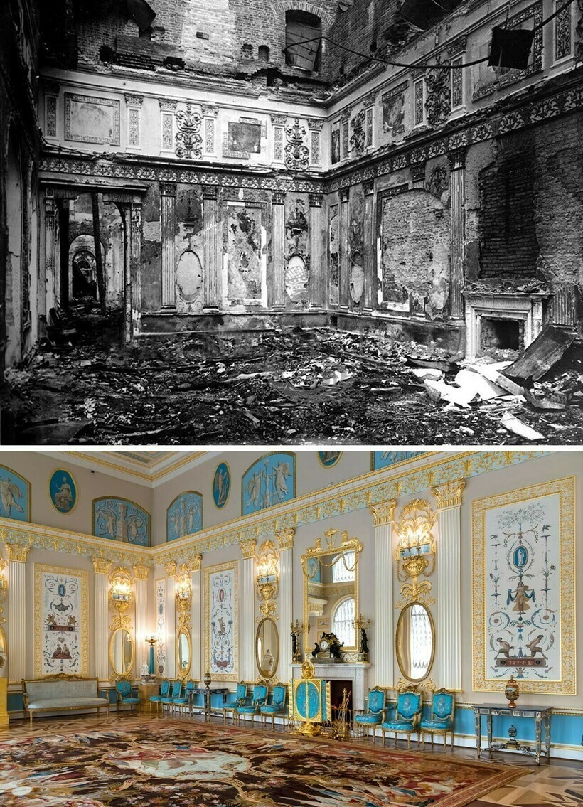 Тогда и сейчас: фото разрушенных дворцов Ленинграда