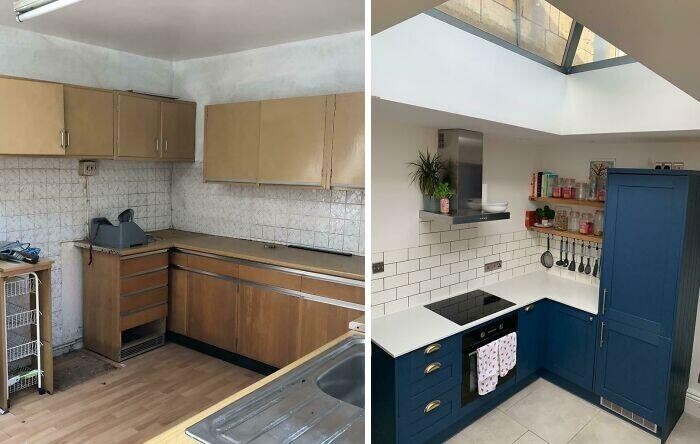 21. "Ремонт нашей кухни в Бате, Англия, до и после"