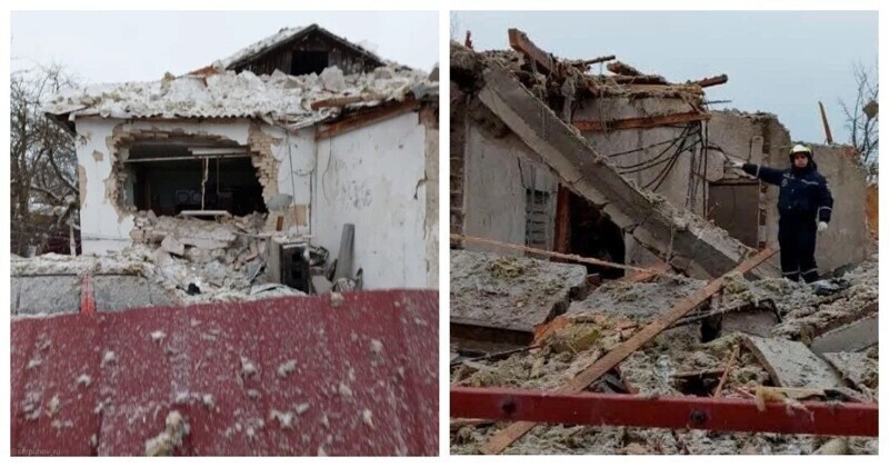 В Серпухове взрыв газа уничтожил половину частного дома