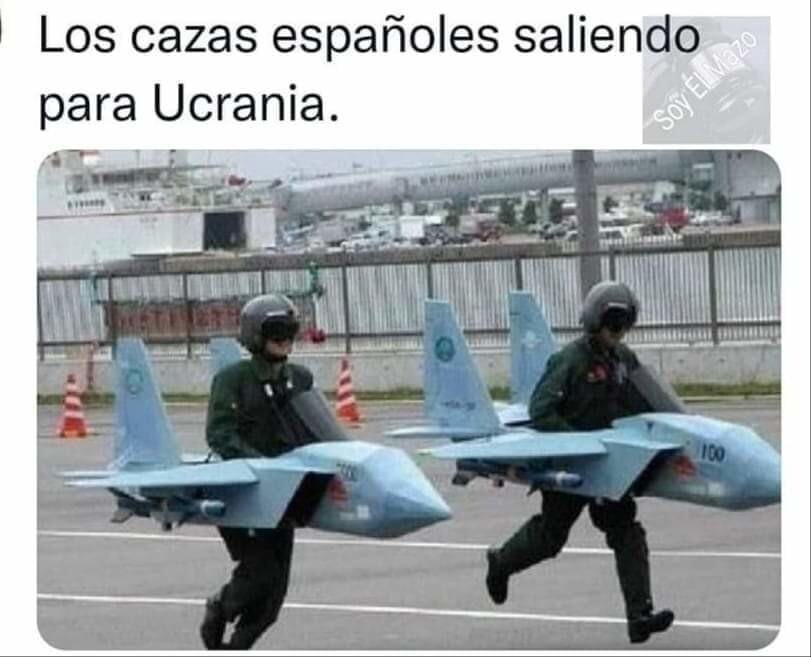 "Испанские лётчики вылетают на границу с Украиной"