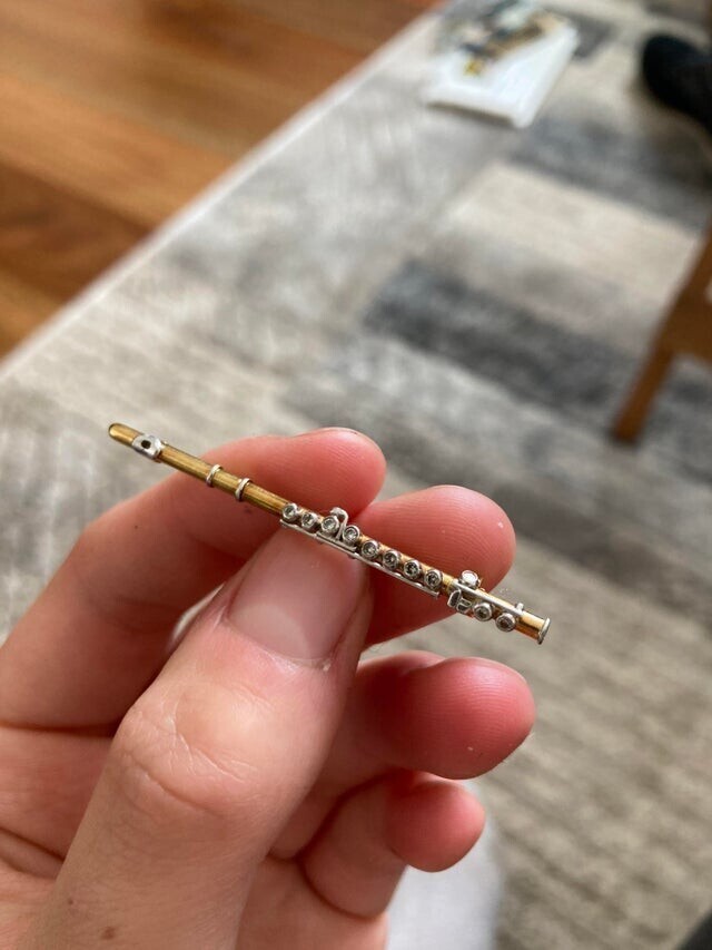 Миниатюрная флейта, которую я купил в благотворительном магазине