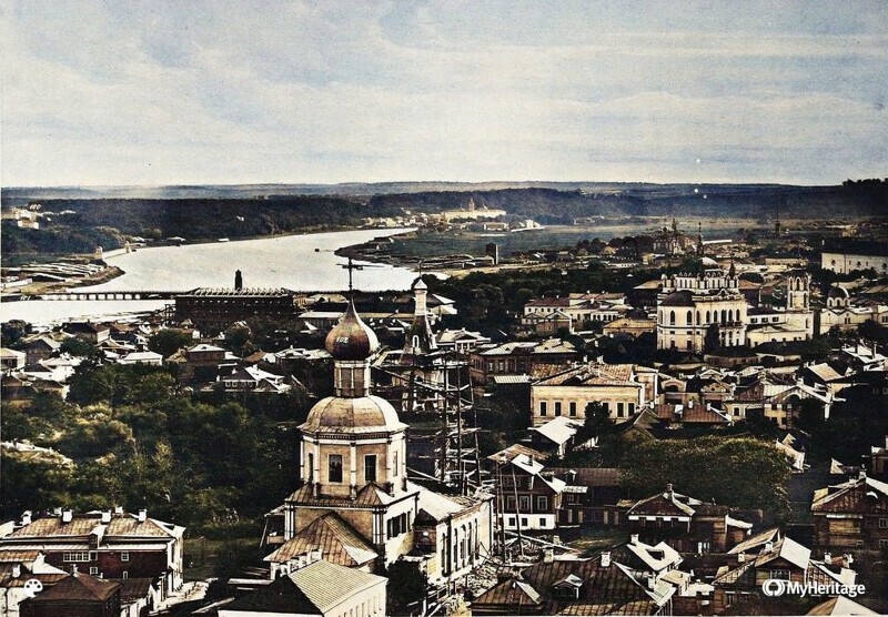Вид с Храма Христа Спасителя в сторону Воробьевых гор  1867 год