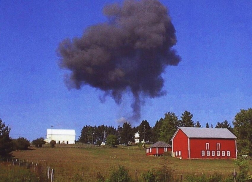 20. Шанксвилл, Пенсильвания, через несколько минут после крушения рейса 93 (11 сентября 2001 года)