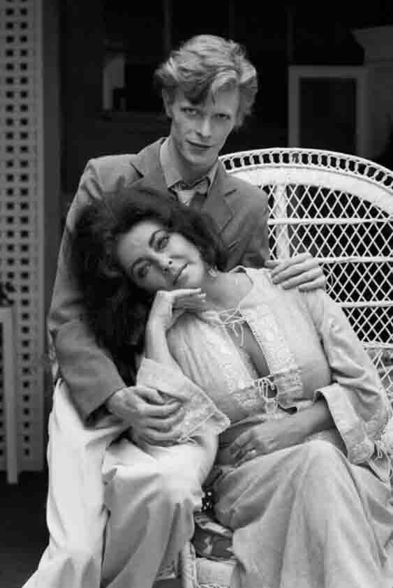 Дэвид Боуи и Элизабет Тейлор, 1974 год