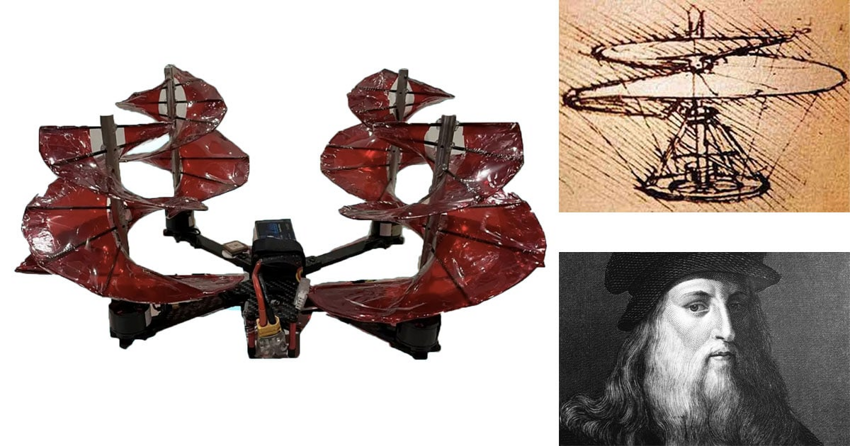 Взлетит ли дрон, сделанный по чертежам Леонардо да Винчи? Легко
