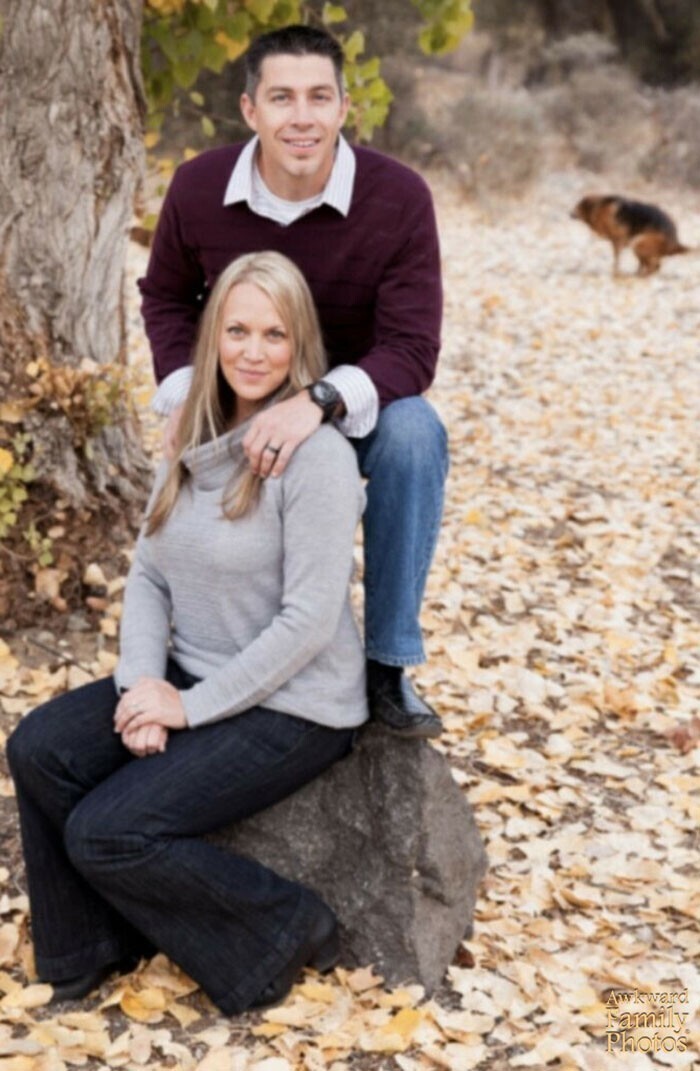 "Мы с мужем хотели сделать милое фото для родителей к Рождеству"