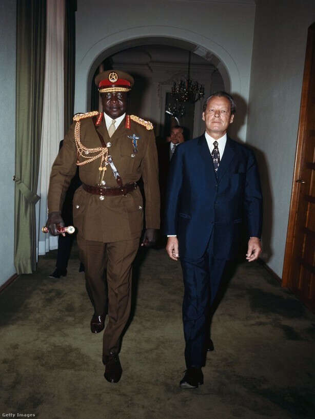 7 февраля 1972 года. Глава государства Уганды Иди Амин принят канцлером Германии Вилли Брандтом в Бонне.