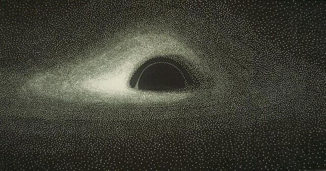 Первое смоделированное изображение черной дыры