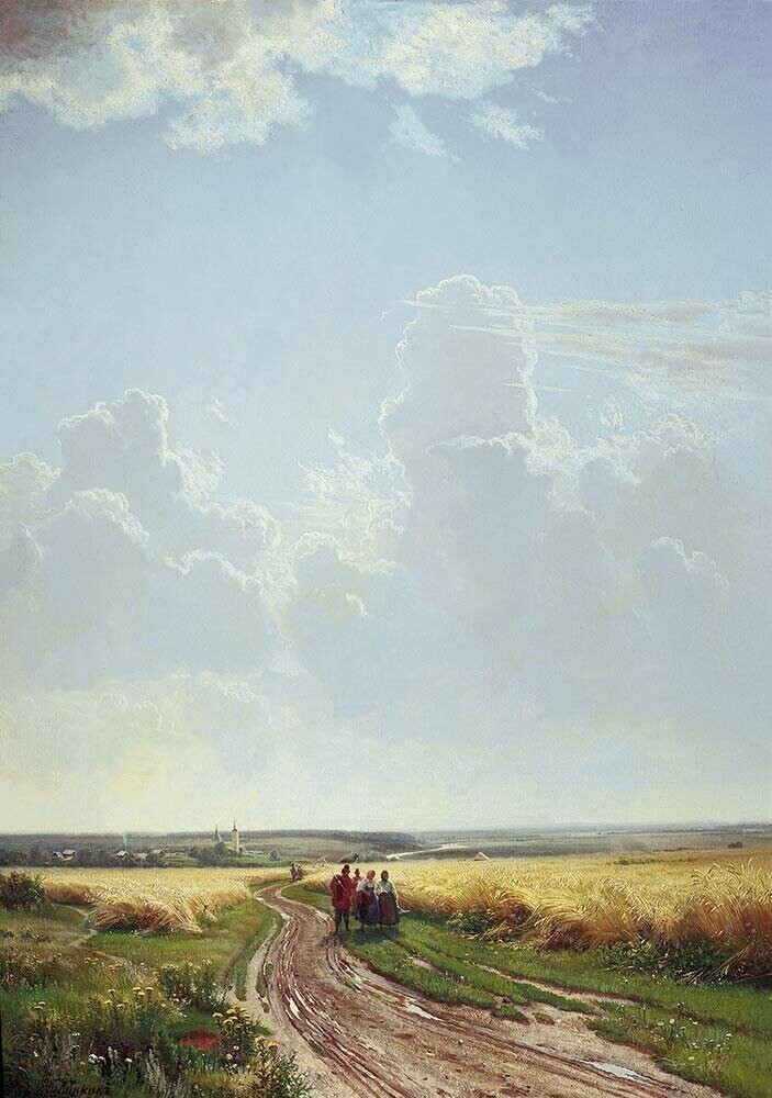 Шишкин Иван Иванович "Полдень. В окрестностях Москвы" (1869)