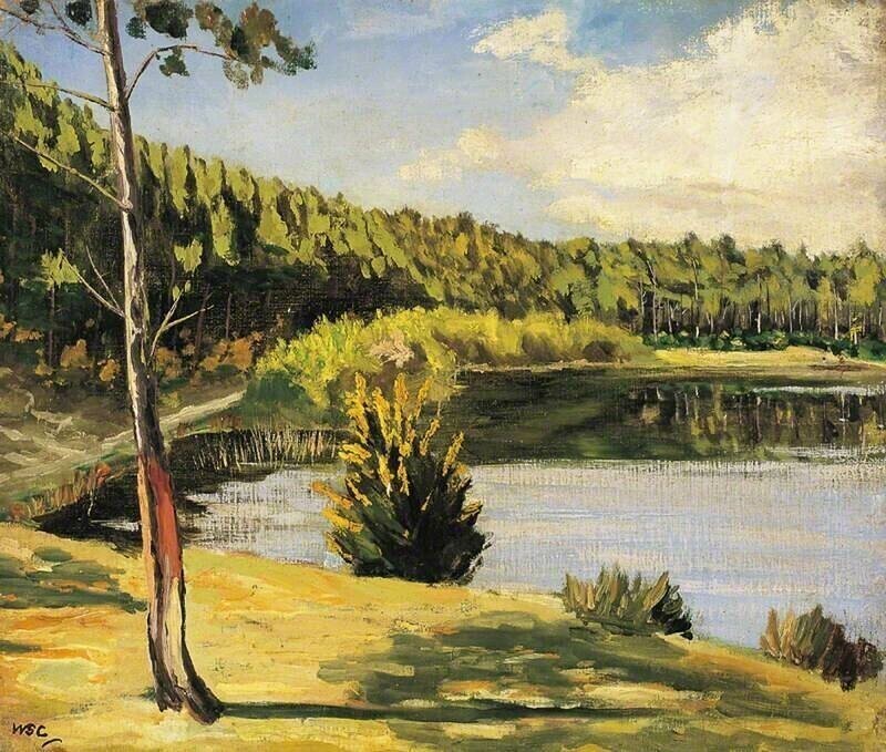 "Вид на озеро в Норфолке" (1935)
