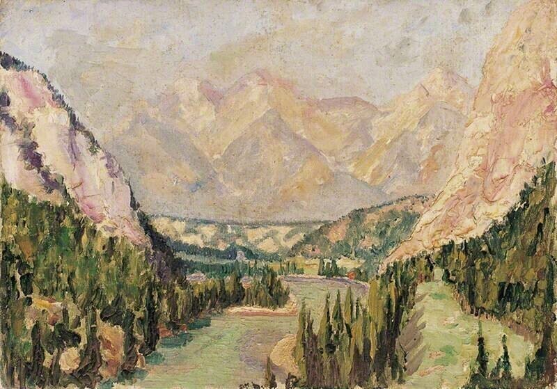 "Долина реки в Доломитовых Альпах" (1925)