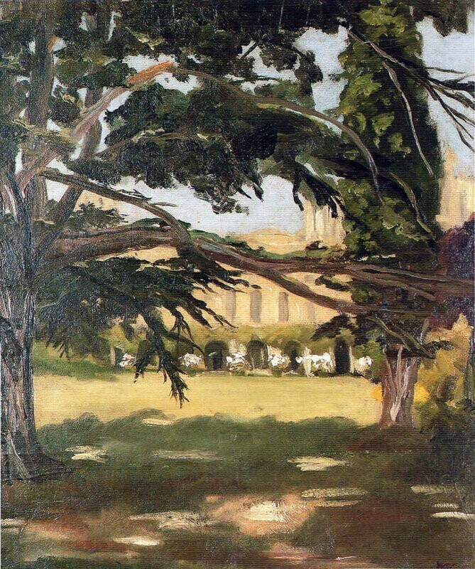 "Западный фасад дворца Бленхейм" (1920)